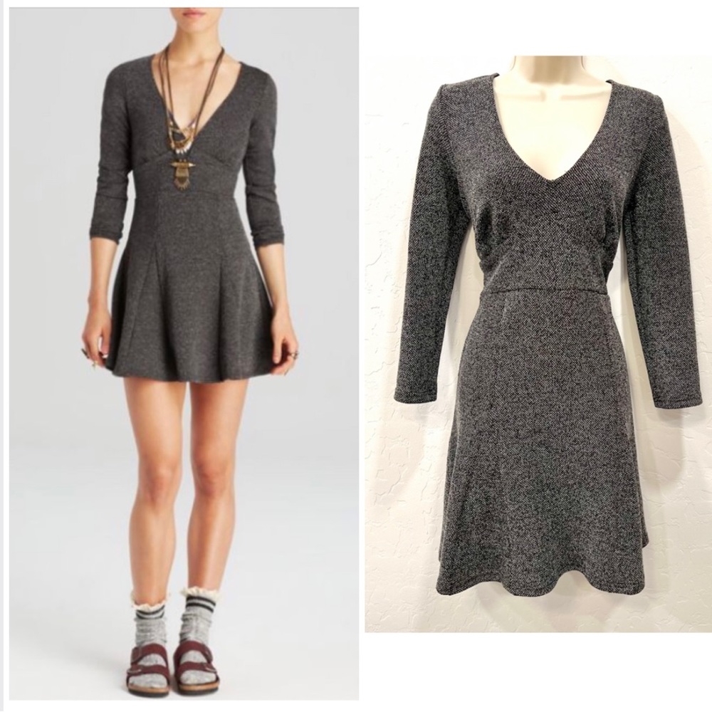 Free People Tweed Heart Stopper Dress
